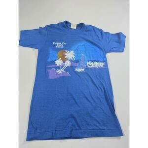 Vintage Panama City Beach Blue T Shirt Small